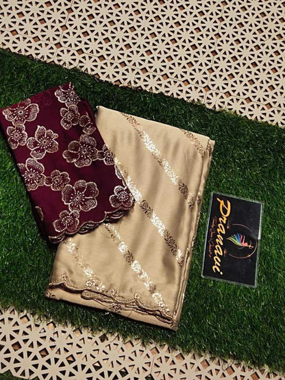 Chiffon Jht 05 Sarees  Chiffon Leheriya Crape Satin Sarees