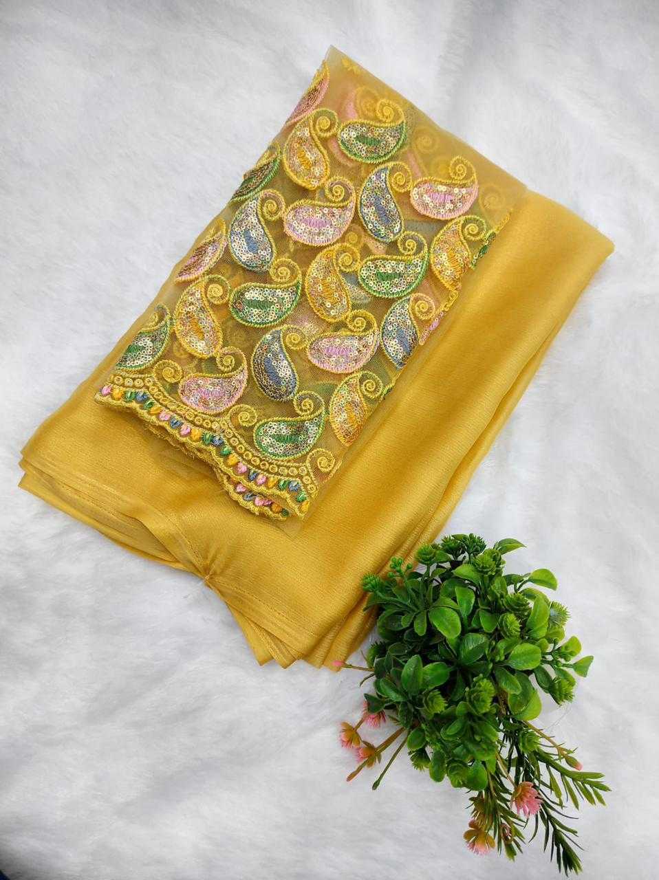 Chiffon Jht 17 Sarees  Chiffon Plain Solid Sarees