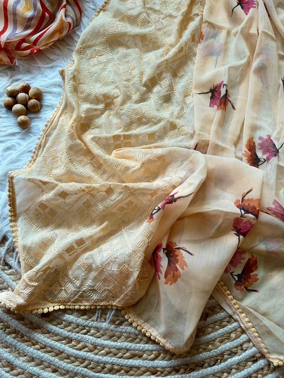 Chiffon Kesh106 Parwati Sarees  Fancy Printed Chiffon Work Silk Sarees