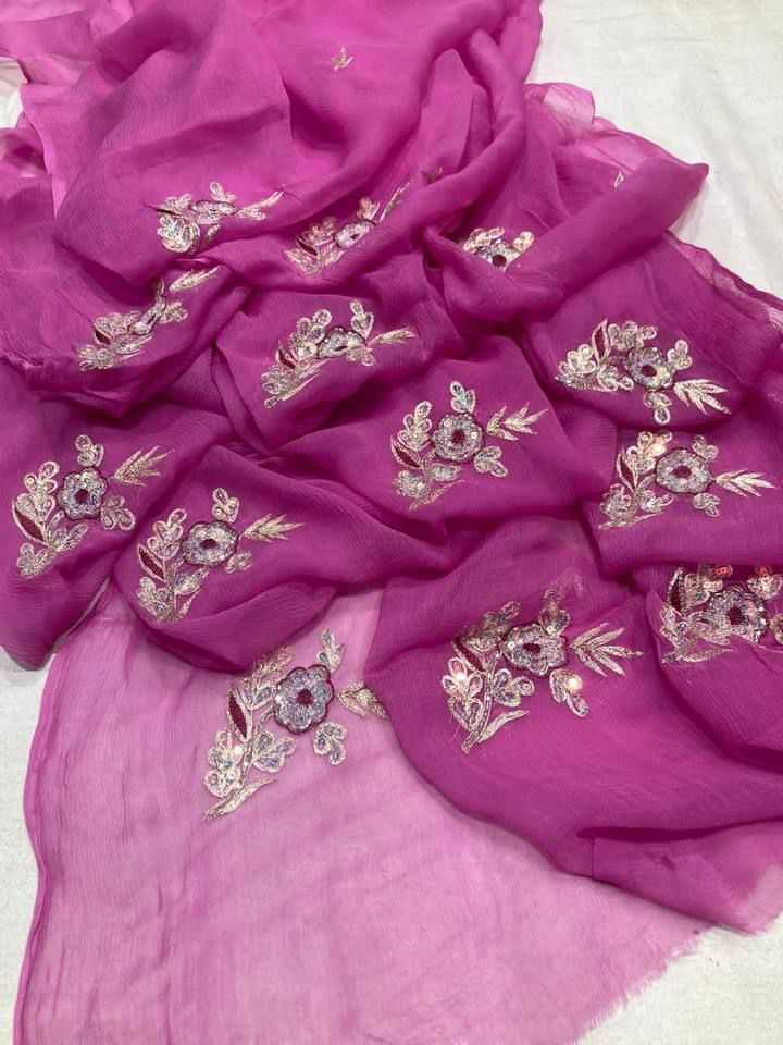 Chiffon Nsd 20 Sarees  Fancy Chiffon Butta Sarees