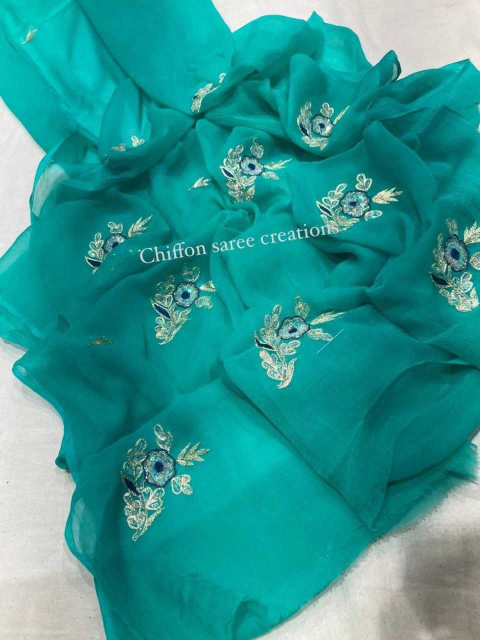 Chiffon Nsd 20 Sarees  Fancy Chiffon Butta Sarees