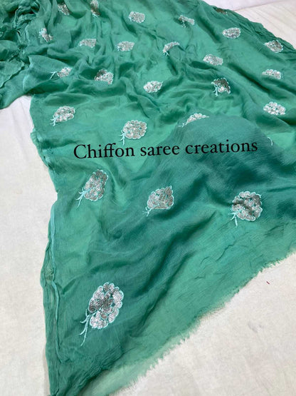 Chiffon Nsd 30 Sarees  Fancy Butta Chiffon Sarees E