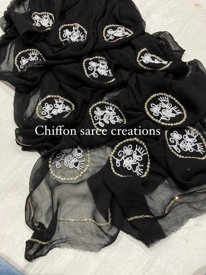 Chiffon Nsd 32 Sarees  Chiffon Butta Fancy  Sarees