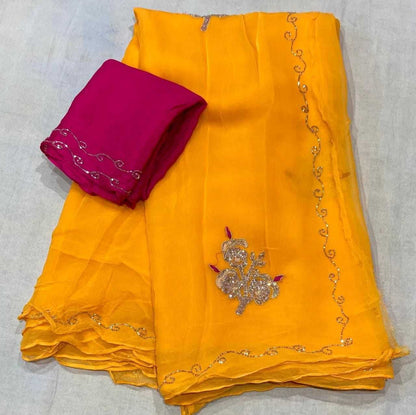 Chiffon Nsd Shopping Sarees  Chiffon Ladies Indian Sarees