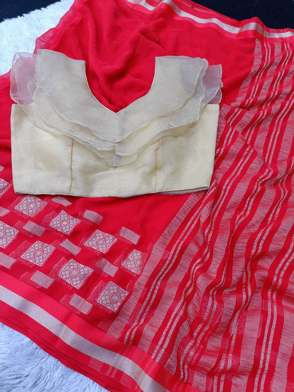 Chiffon Rae Shahi  Sarees