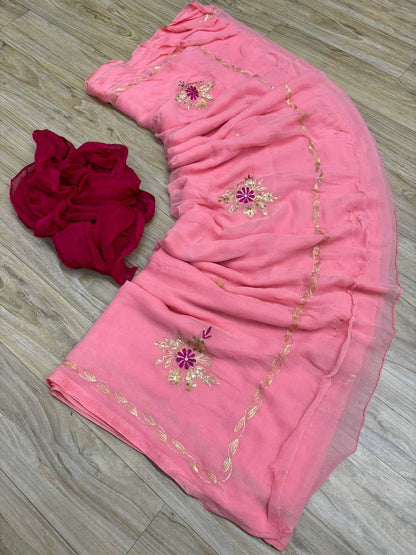 Chiffon Rin152 Nsd74 Sarees  Butta Chiffon Work Fancy Sarees