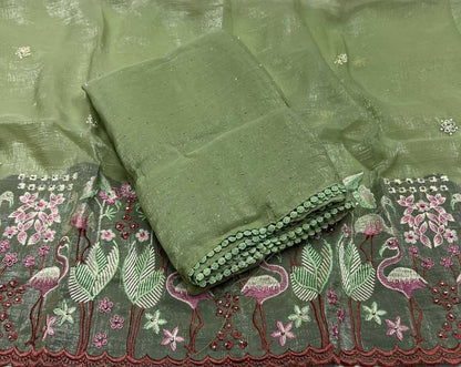 Chiffon Rin186 Rvv35 Sarees  Fancy Chiffon Tissue Silk Work Sarees