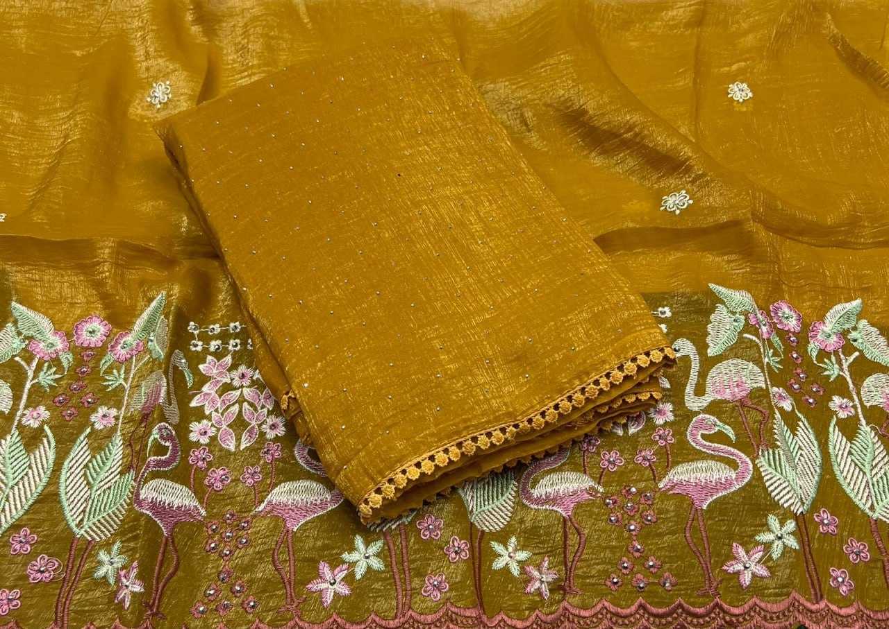 Chiffon Rin186 Rvv35 Sarees  Fancy Chiffon Tissue Silk Work Sarees