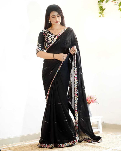 Chiffon Rjk Blooming  Sarees