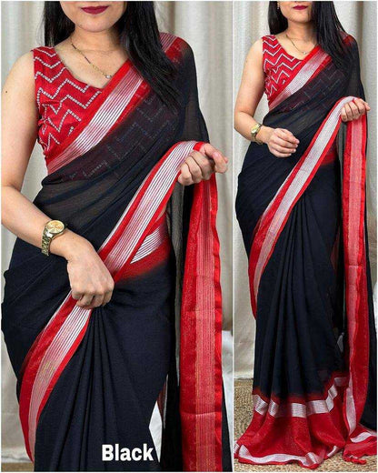 Chiffon Rsf 696  Sarees