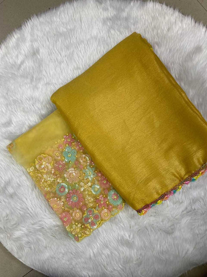 Chiffon Syf 426 Sarees  Chiffon Plain Solid Sarees