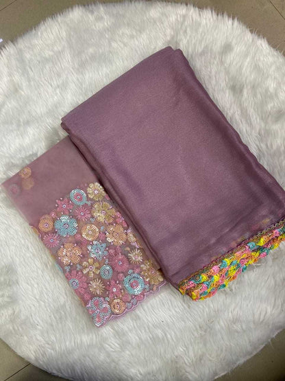 Chiffon Syf 426 Sarees  Chiffon Plain Solid Sarees