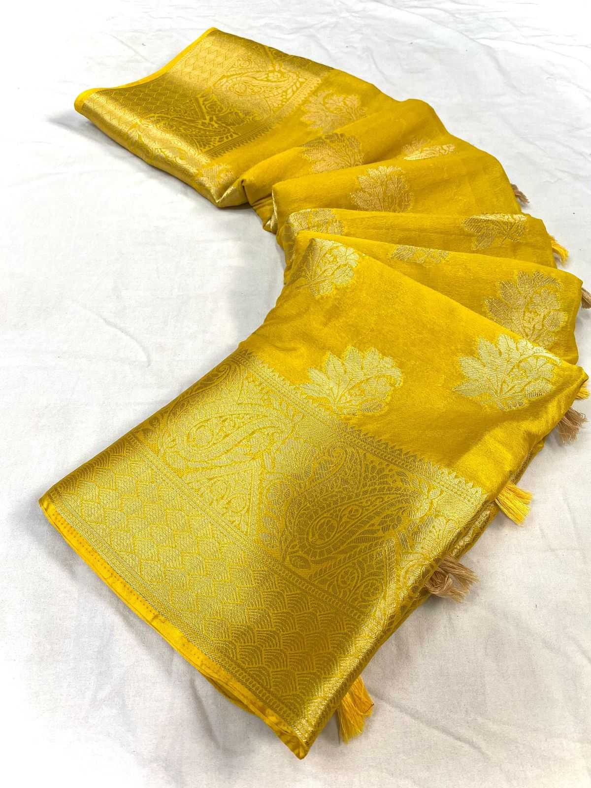 Chinon Ape 19 Sarees  Georgette Butta Jacquard Sarees