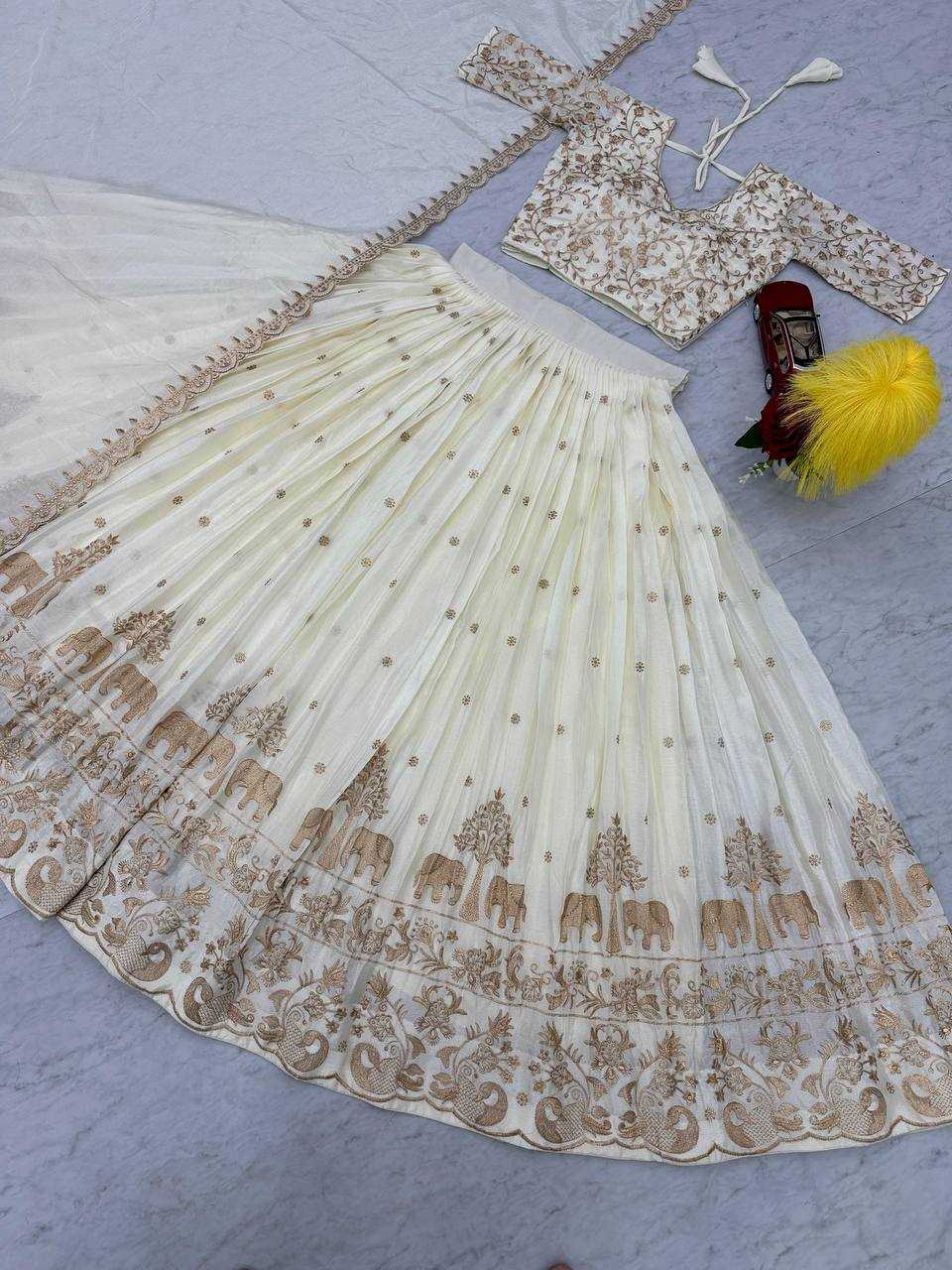 Chinon Kesh120 075 Lehengas  Silk Traditional Embroidered Lehengas