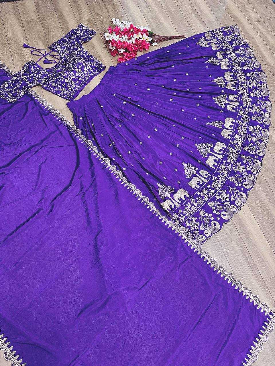 Chinon Kesh120 075 Lehengas  Silk Traditional Embroidered Lehengas