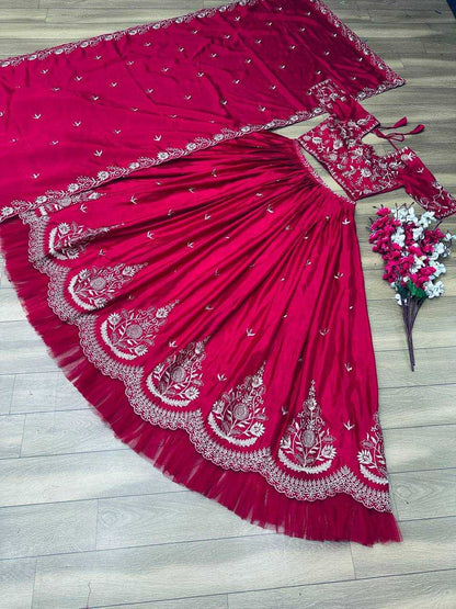 Chinon Kesh120 112 Lehengas  Traditional Embroidered Lehengas