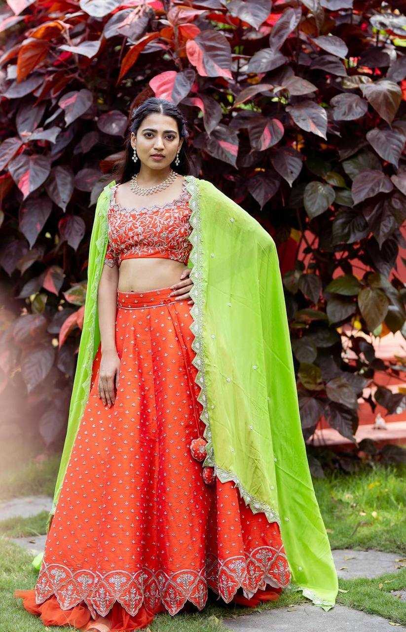 Chinon Kesh120 117 Lehengas  Fancy Silk Embroidered Lehengas