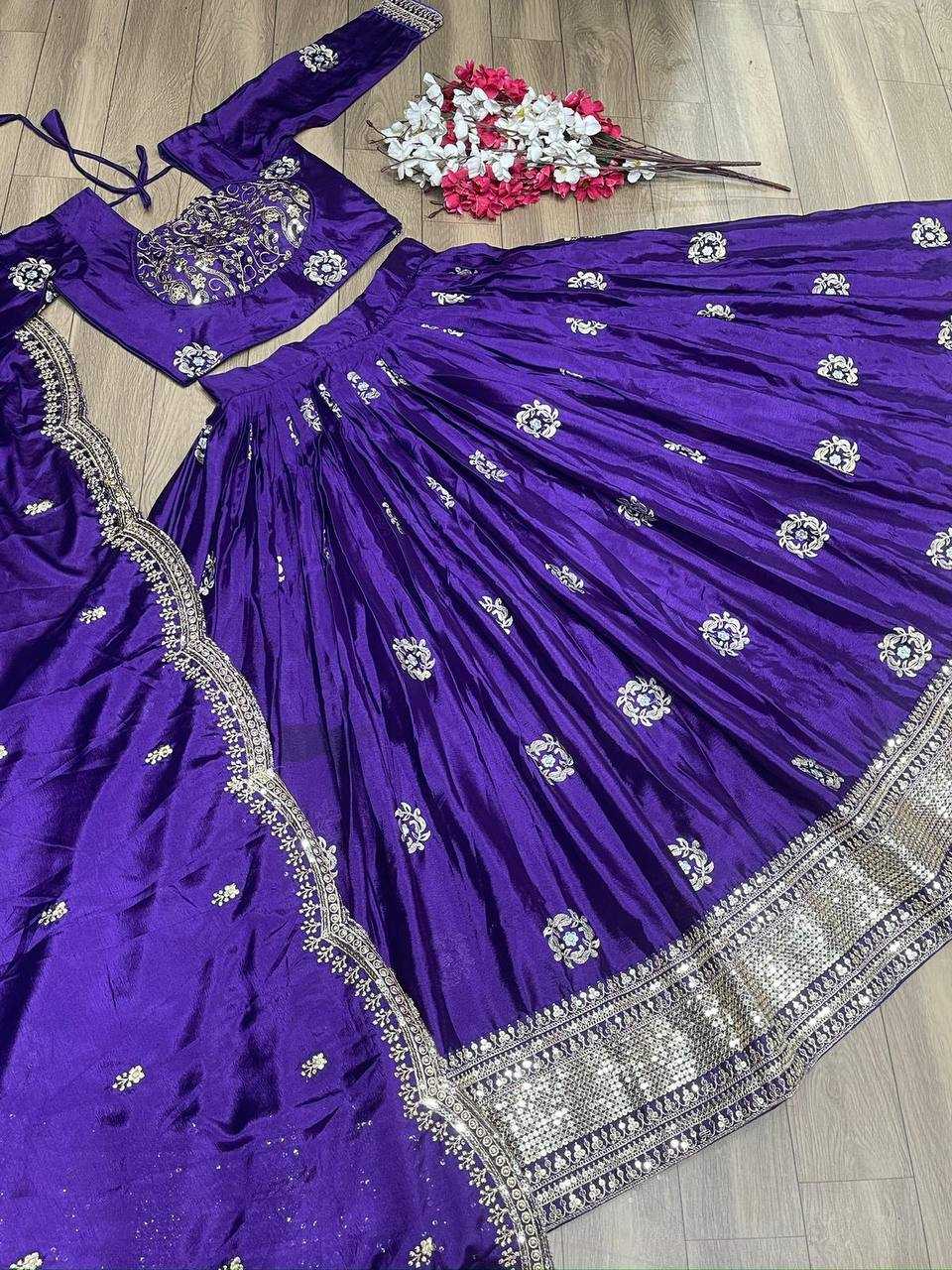 Chinon Kesh120 134 Lehengas  Fancy Silk Embroidered Lehengas