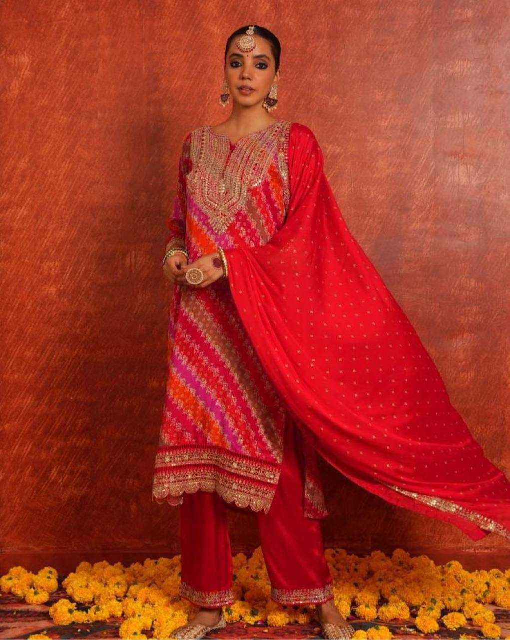 Chinon Kesh125 3086B Suits & Dresses  Printed Embroidery Ladies Party Wear Wedding Diwali Collections Suits