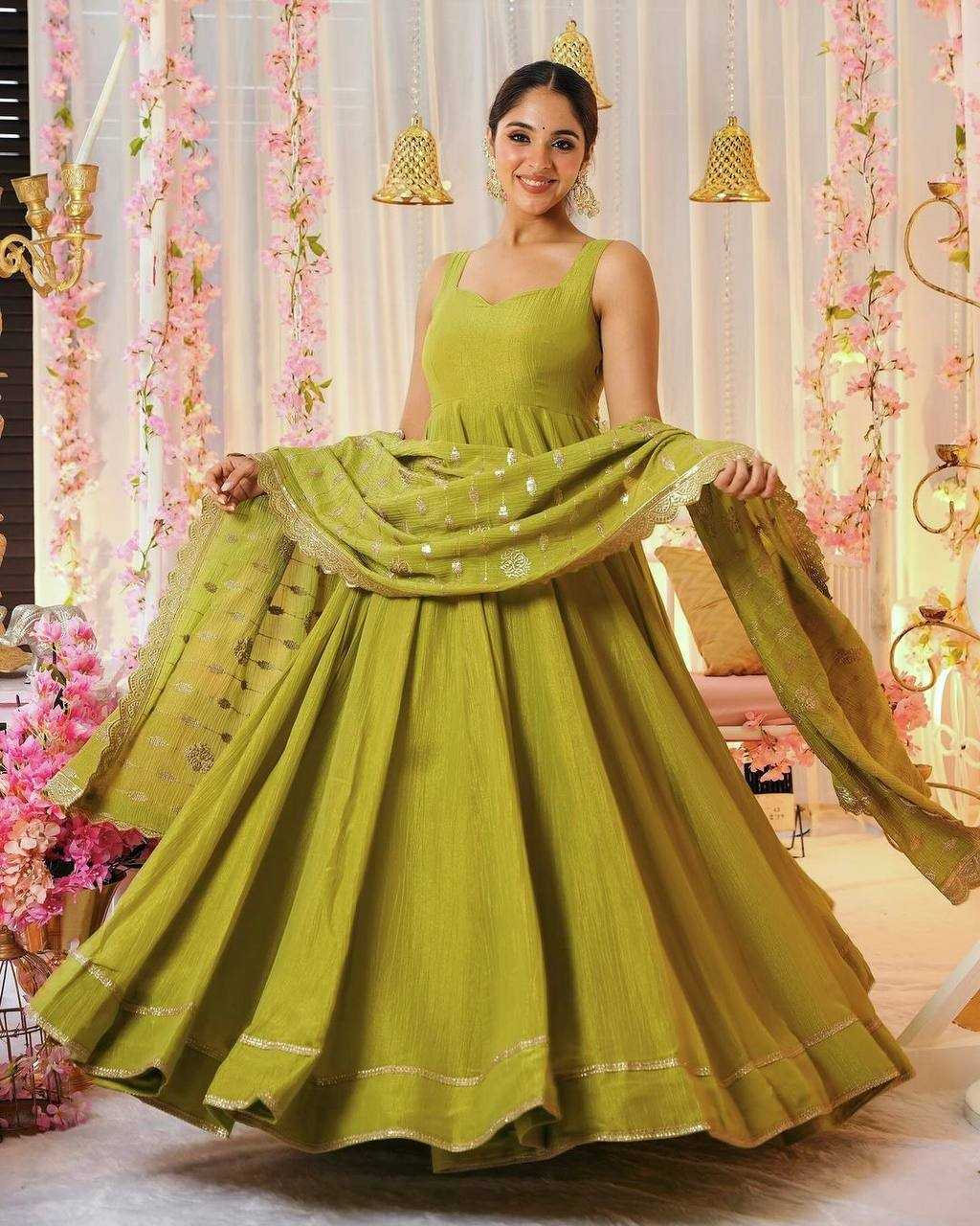 Chinon Kesh125 3089 Gowns  Embroidered Anarkali Logn Diwali Collections Gowns