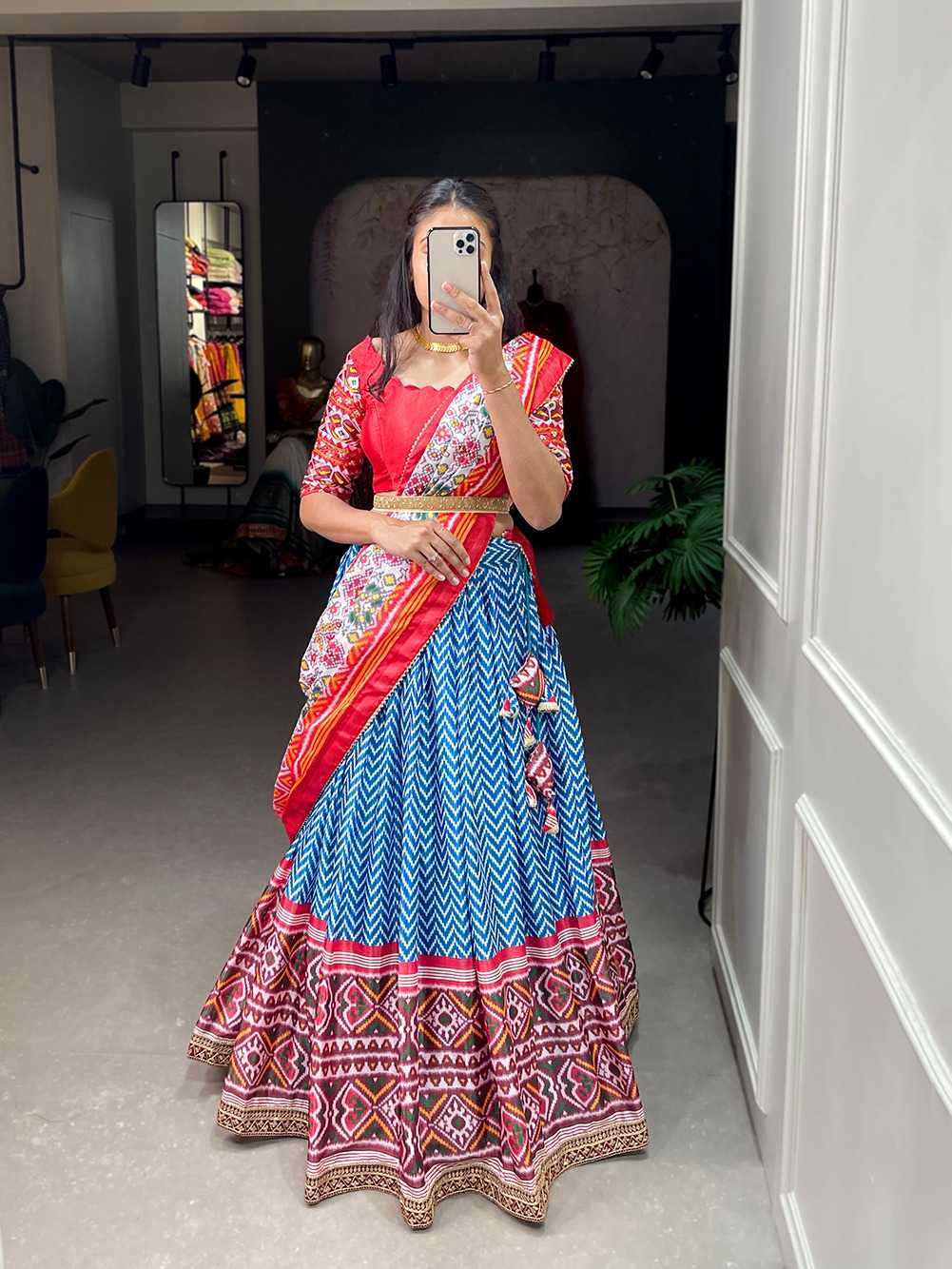 Chinon Kesh134 1009 Lehengas  Traditional Printed Navratri Chaniya Choli Lehengas