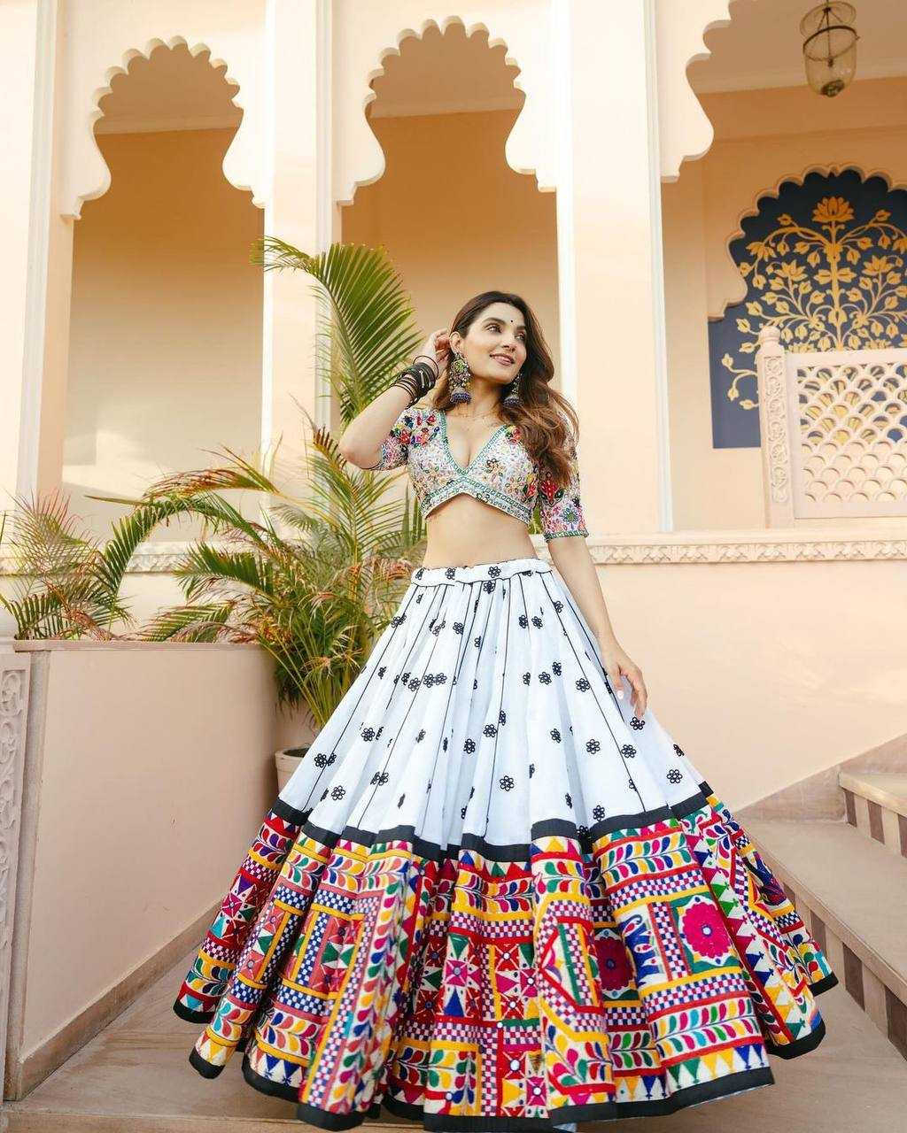 Chinon Kesh163 22 Lehengas  Traditional Printed Navratri Chaniya Choli Lehengas