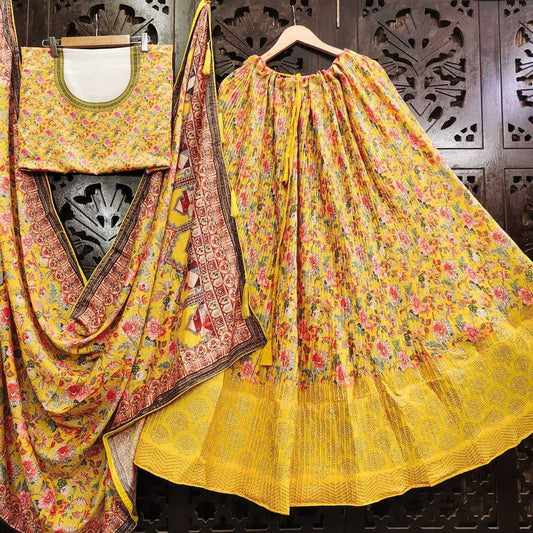 Chinon Kesh179 Ahb49 Lehengas  Printed Silk Fancy Lehengas