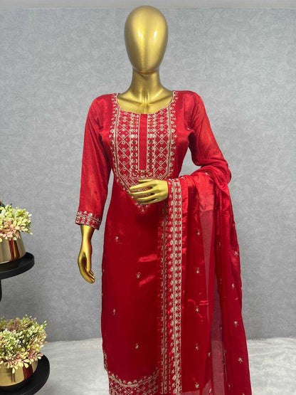 Chinon Kesh228 534 Suits & Dresses  Embroidry Long Kurti Green Salwar Suits Ladies Silk Manufacture