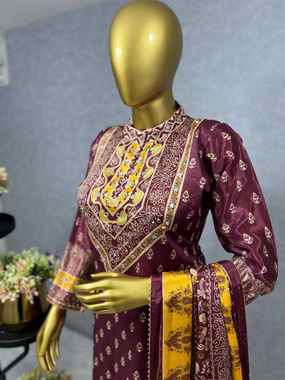 Chinon Kesh228 542 Suits & Dresses  Party Embroidery Salwar Sharara Salwar Suits Manufacture