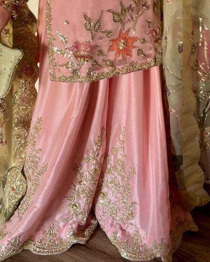 Chinon Rin141 1883 Suits & Dresses  Sharara Salwar Embroidery Ladies Silk Ladies Party Wear Wedding Suits