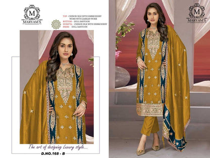 Chinon Silk Kal 168 Suits & Dresses  Unstitched Suits E