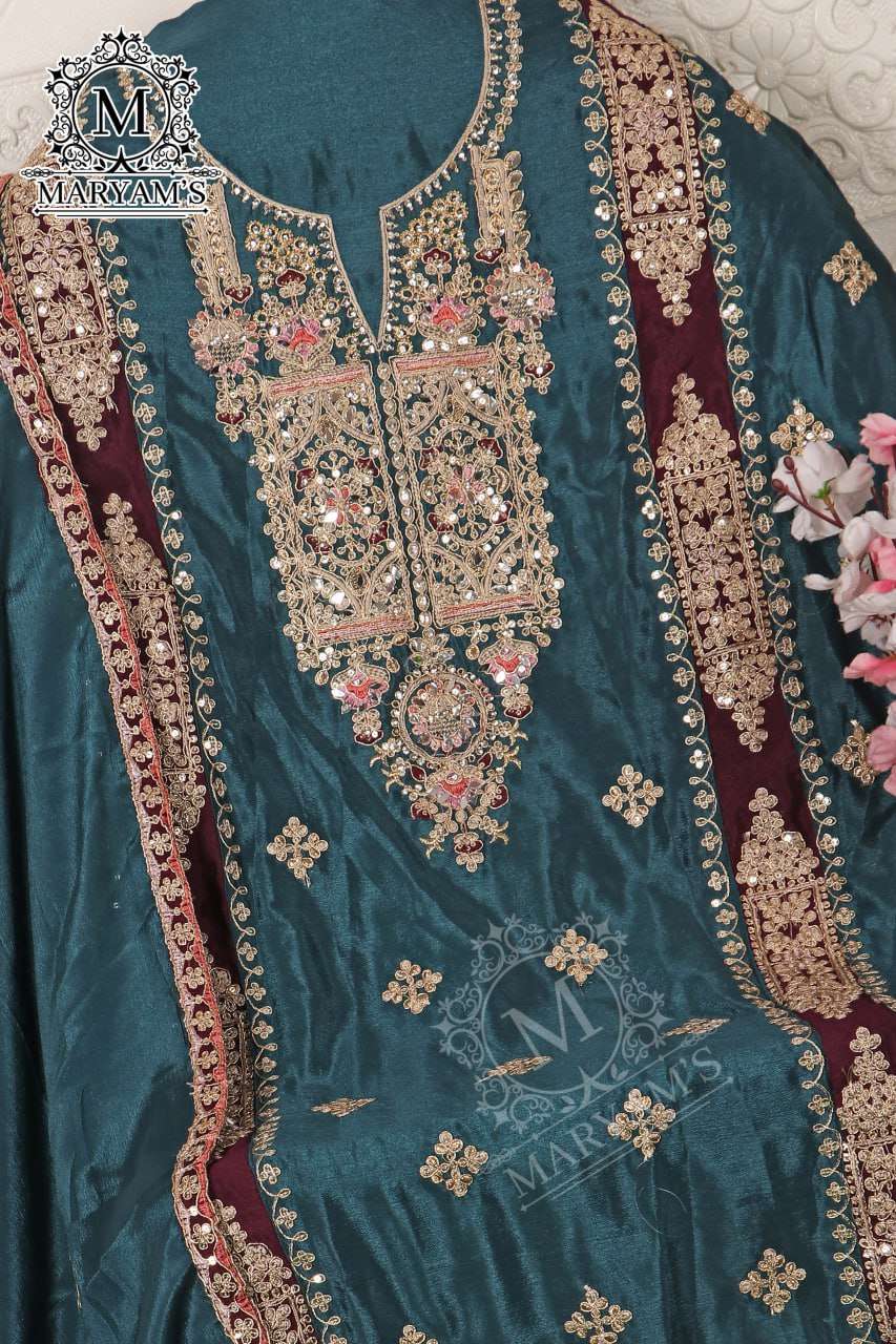 Chinon Silk Kal 168 Suits & Dresses  Unstitched Suits E