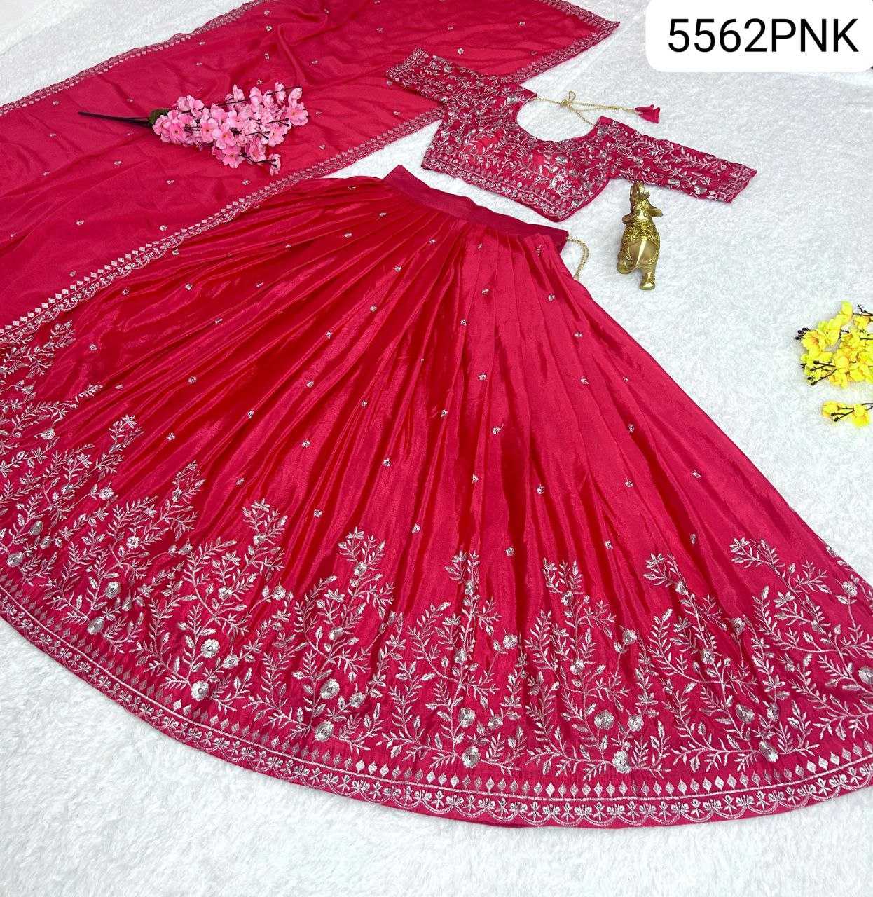 Chinon Silk Kesh108 5562 Lehengas  Embroidered Fancy Traditional Lehengas