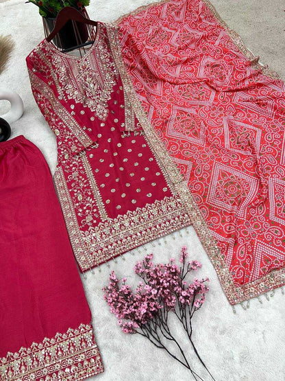 Chinon Silk Kesh123 5157 Suits & Dresses Islamic Clothing  Pakistani Embroidery Ladies Silk  Suits