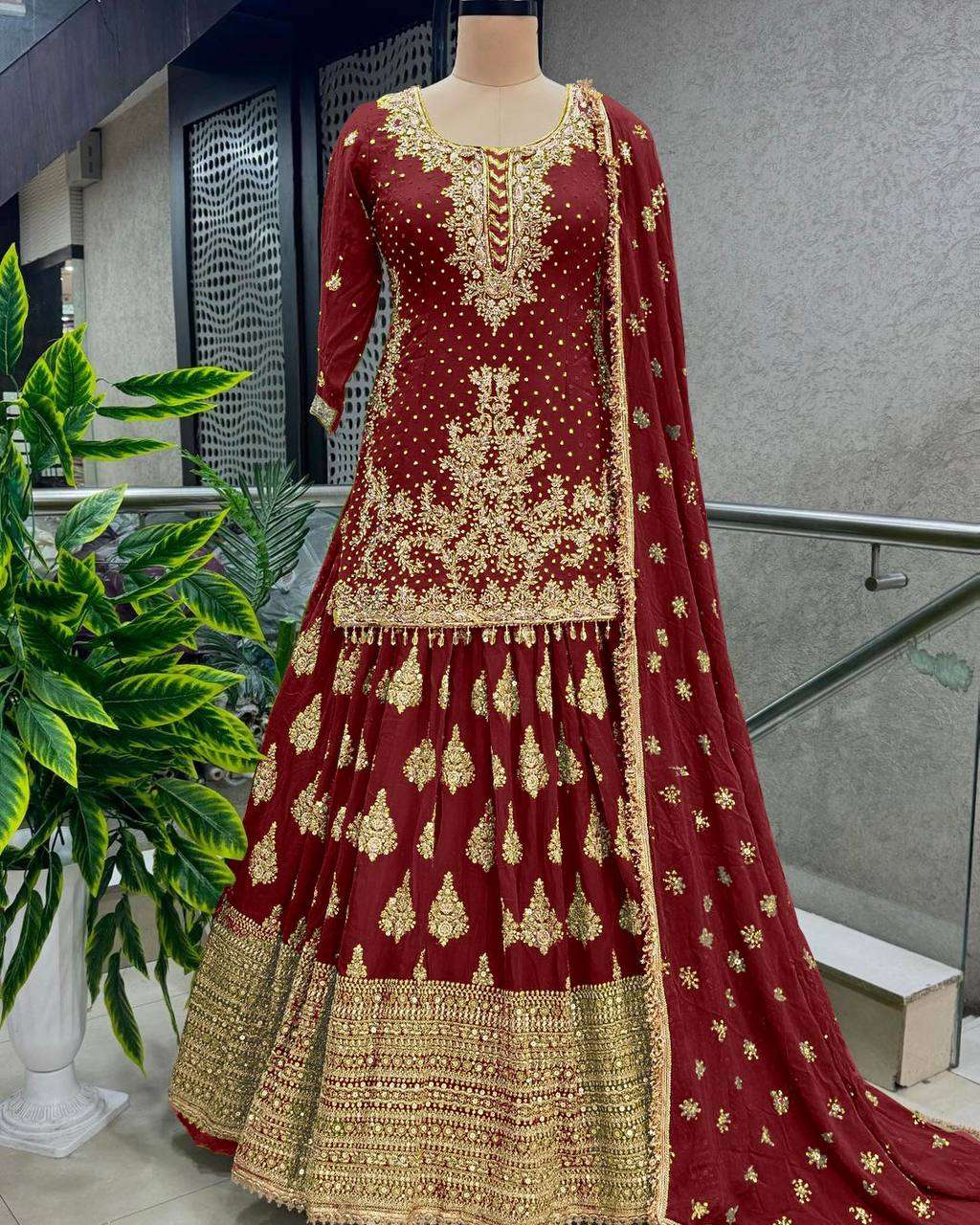 Chinon Silk Kesh124 806 Lehengas  Traditional Silk Embroidered Lehengas