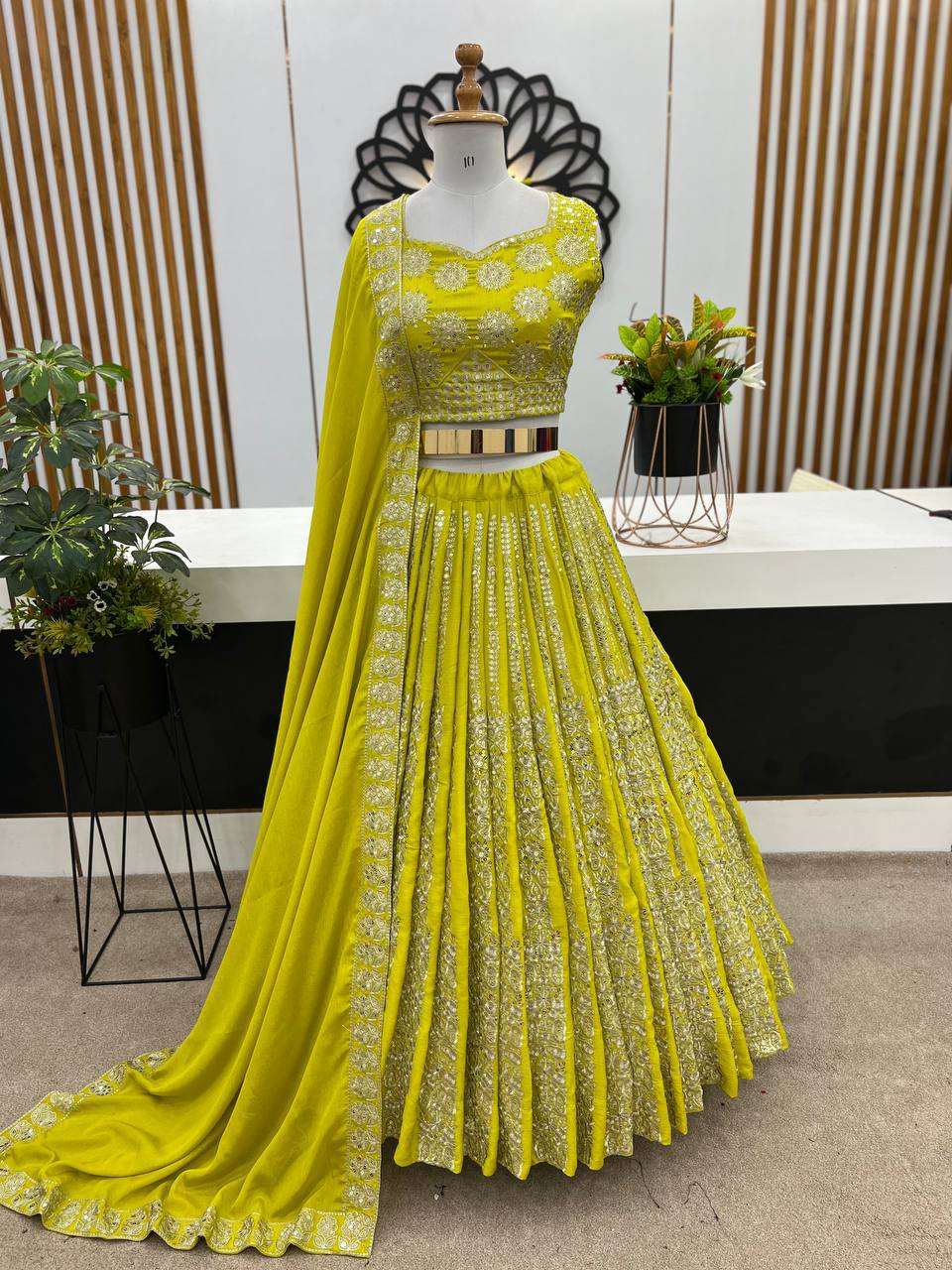 Chinon Silk Kesh124 822 Lehengas  Traditional Silk Embroidered Lehengas