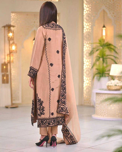 Chinon Silk Kesh141 1053 Suits & Dresses Islamic Clothing  Ladies Pakistani Embroidery Ladies Silk Suits