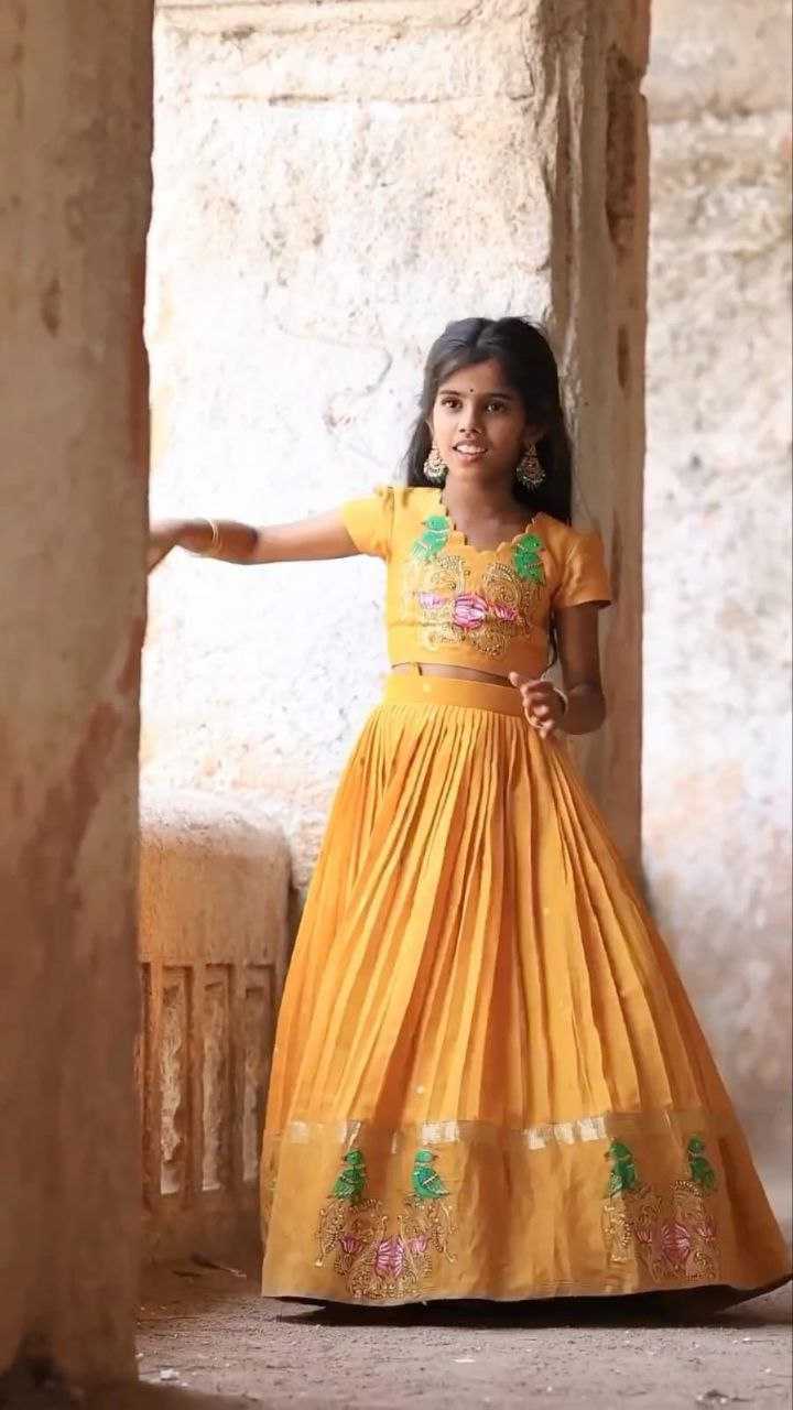 Chinon Silk Kesh168 Mnt07 Kids Wear  Kids Lehenga Kids Ethnic Wear Kids Traditional Outfits Kids Lehenga Choli Kids Festive Wear