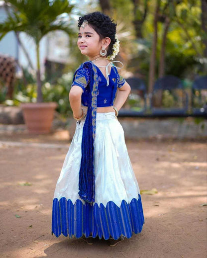 Chinon Silk Kesh168 Mnt24 Kids Weae  Kids Lehenga Kids Ethnic Wear Kids Traditional Outfits Kids Festive Wear