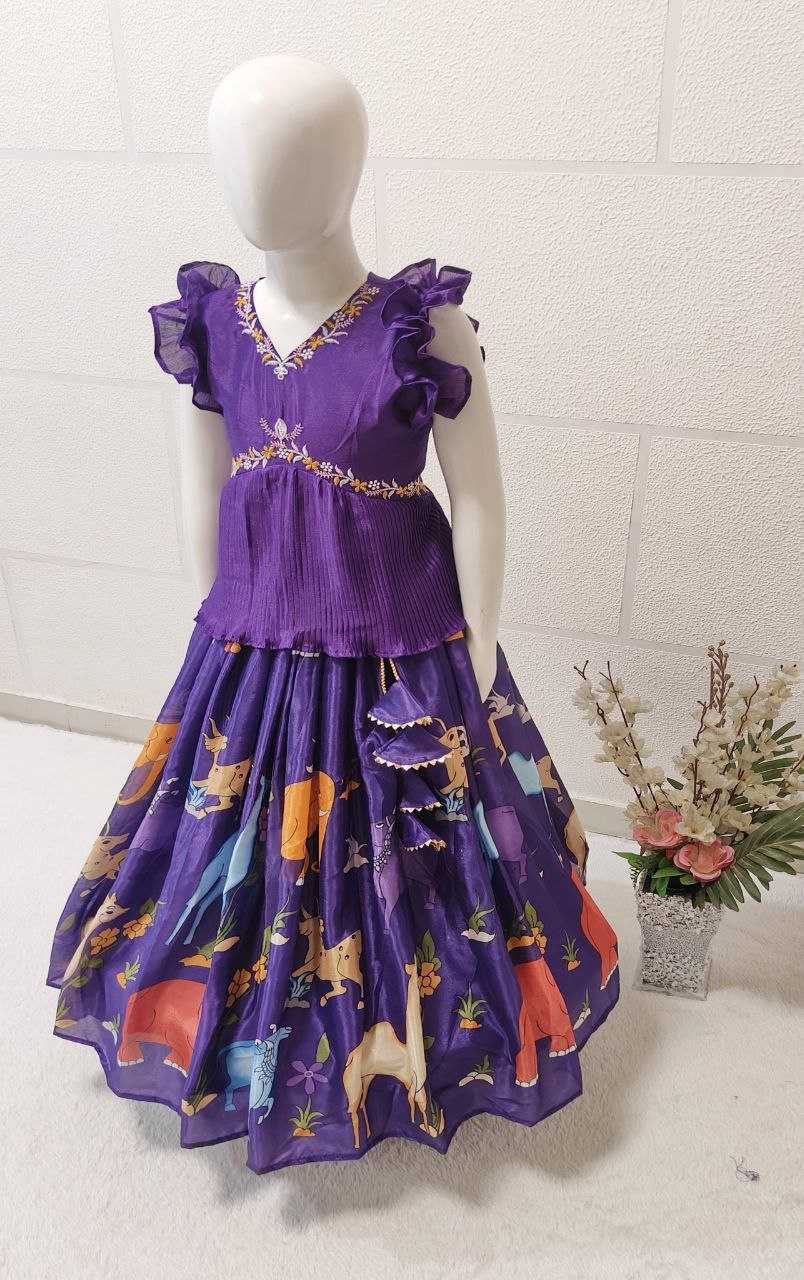 Chinon Silk Kesh168 Mnt26 Kids Wear   Kids Lehenga Kids Traitional Outfits Kids Lehenga Choli Kids Diwali Clothes