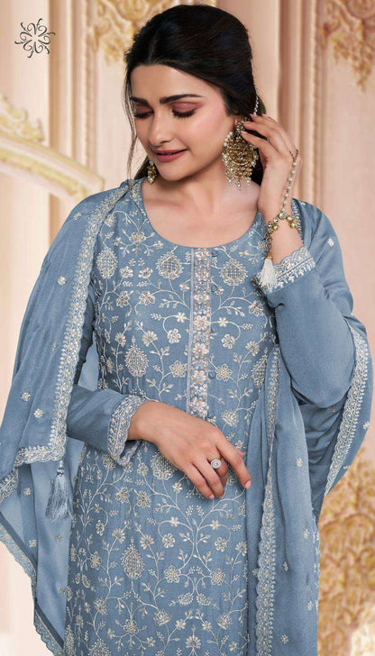 Chinon Silk Ksb 68466 Suits & Dresses  Unstitched Suits