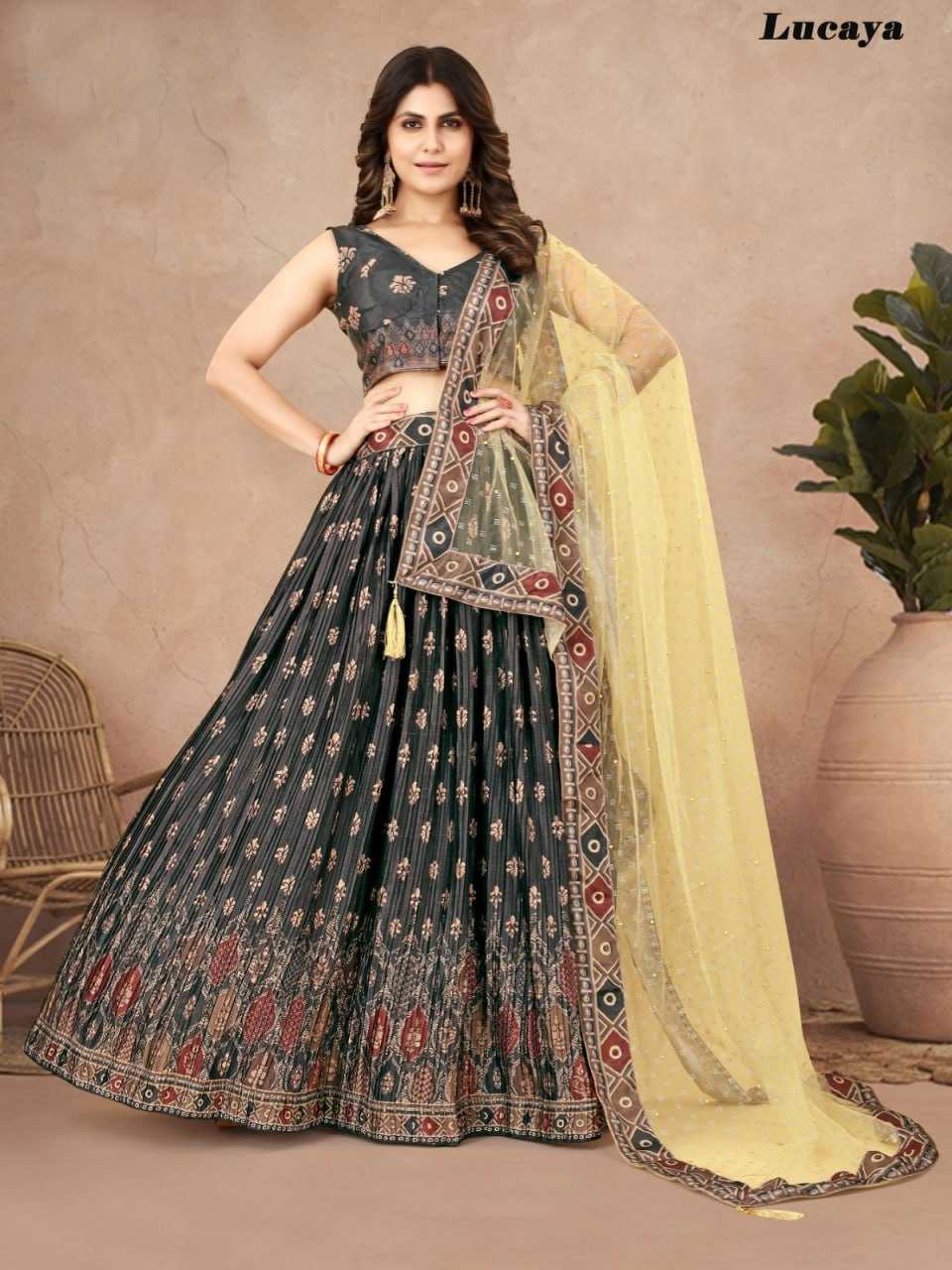 Chinon Silk Ksb 901 Lehengas  Fancy Traditional Lehengas