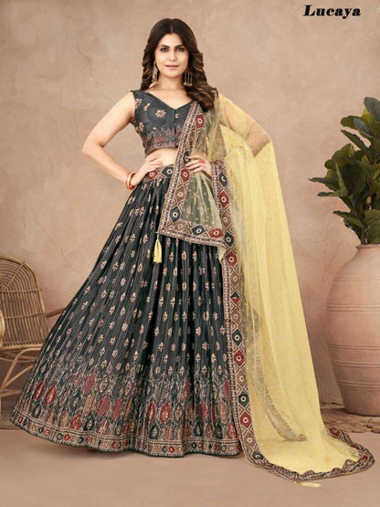 Chinon Silk Ksb 901 Lehengas  Fancy Traditional Lehengas