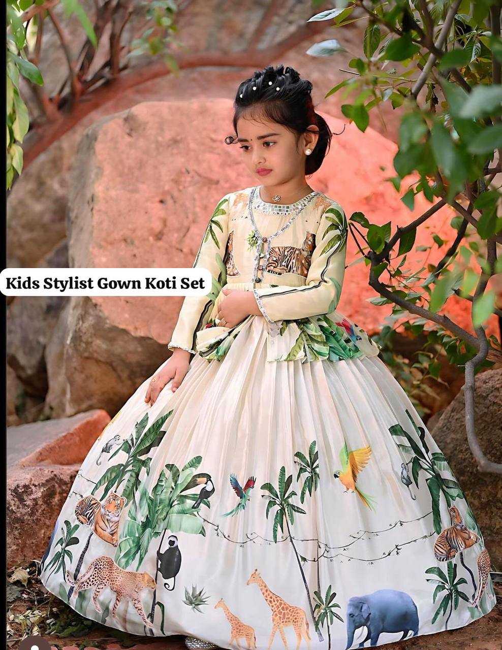 Chinon Silk Roc 183 Kids Wear  Kids Gowns