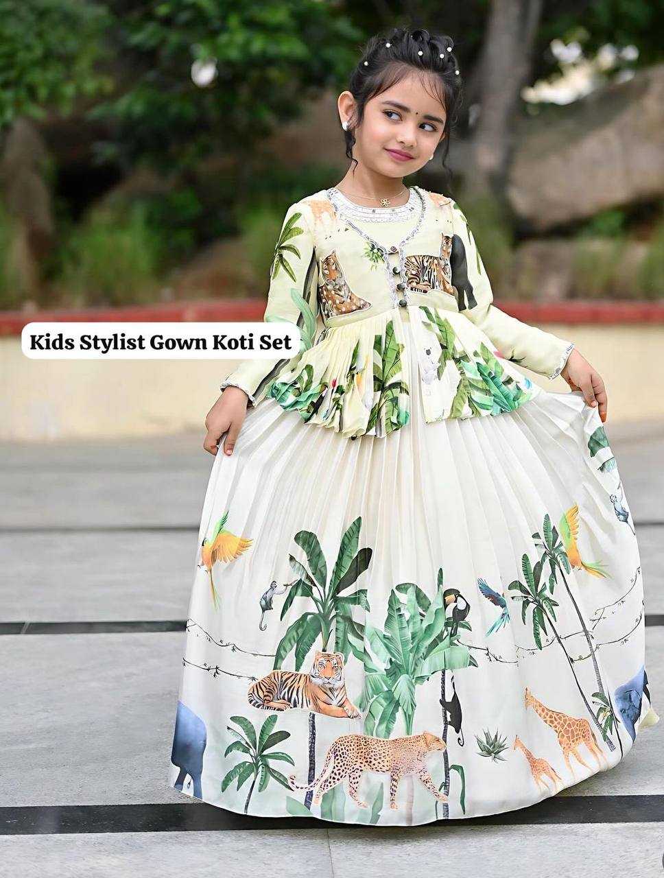 Chinon Silk Roc 183 Kids Wear  Kids Gowns