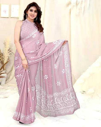 Chinon Silk Rvl 26 Sarees  Printed Ladies Batik Sarees