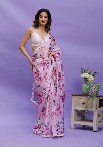 Chinon Silk Rvt 603 Sarees  Printed Ladies Chiffon Sarees