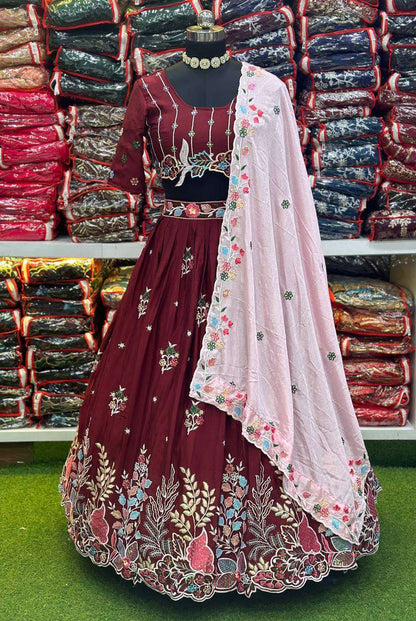 Chinon Silk Vdd 5002 Lehengas  Traditional Fancy Lehengas E