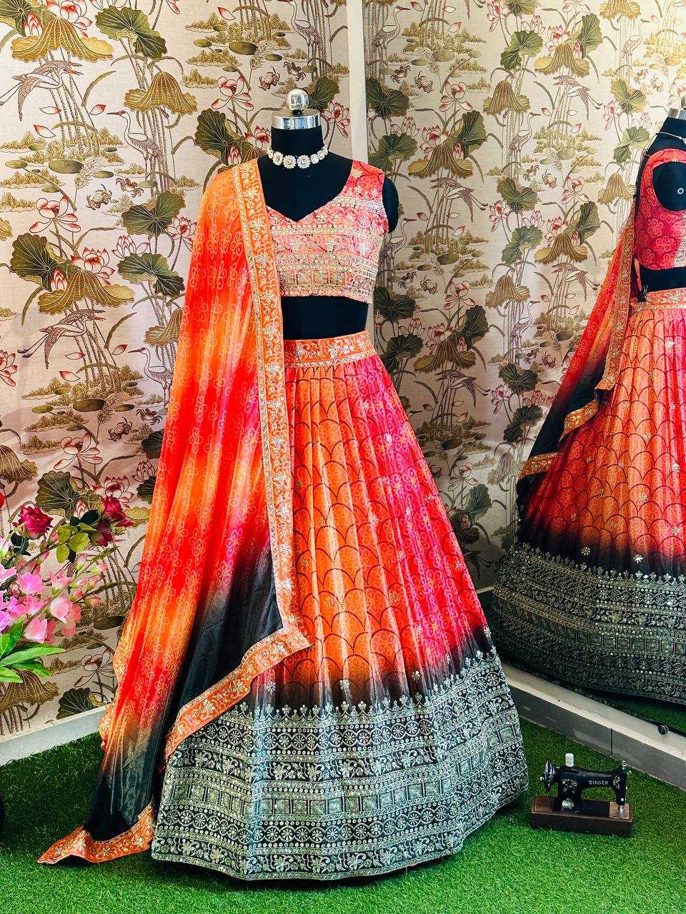 Chinon Silk Vdd 5020 Lehengas  Fancy Trditional Lehengas E