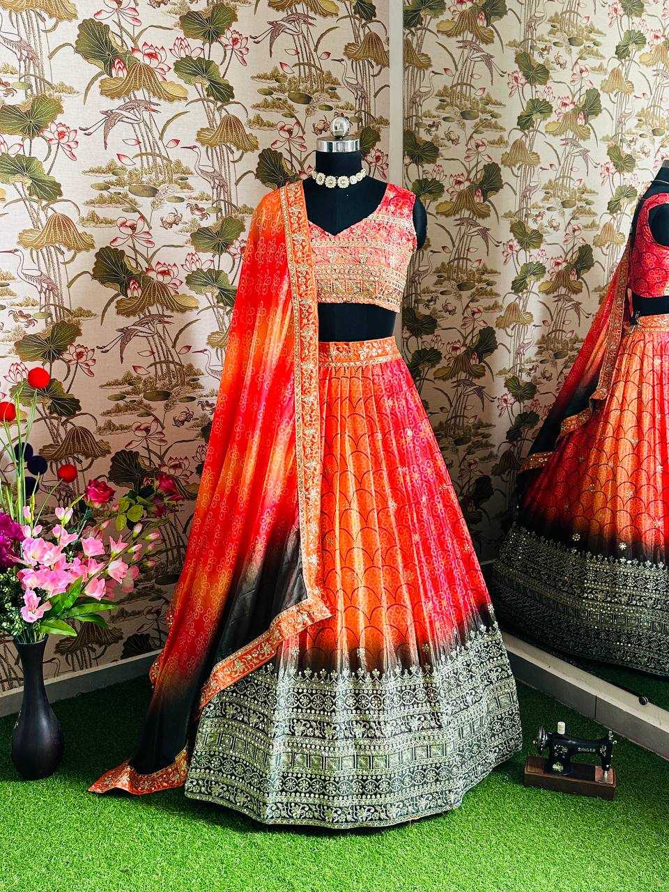 Chinon Silk Vdd 5020 Lehengas  Fancy Trditional Lehengas E